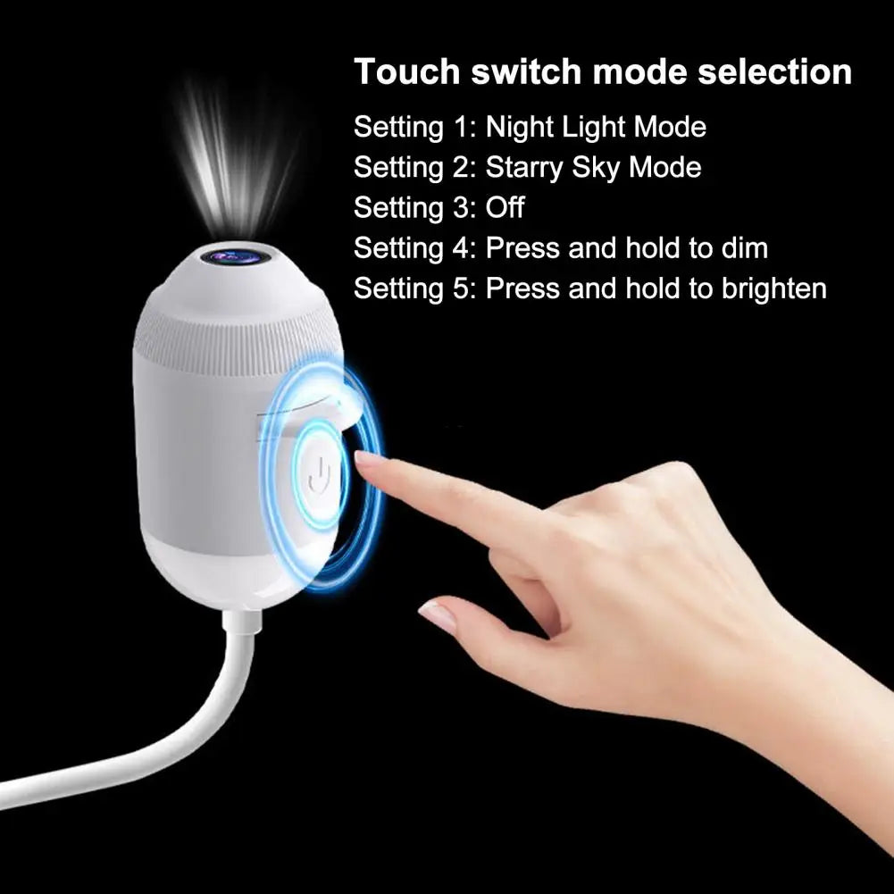 Car Roof Galaxy Night Light USB Star Projector Light 24 in 1 Touch Control Flexible Hose For Bedroom Auto Atmosphere Lamp