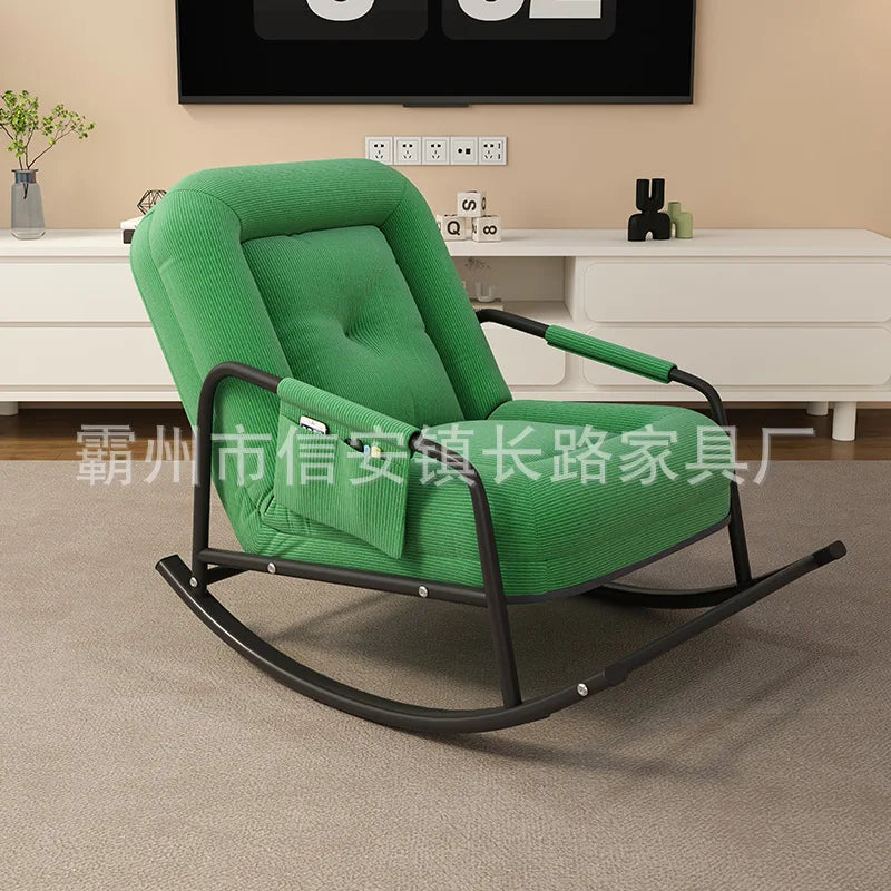 Lazy sofa balcony leisure living room light luxury single rocking chair recliner adult household human kennel