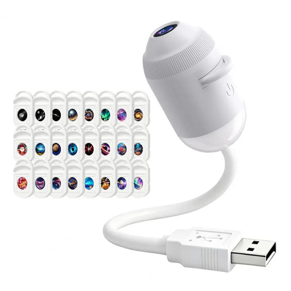 Car Roof Galaxy Night Light USB Star Projector Light 24 in 1 Touch Control Flexible Hose For Bedroom Auto Atmosphere Lamp