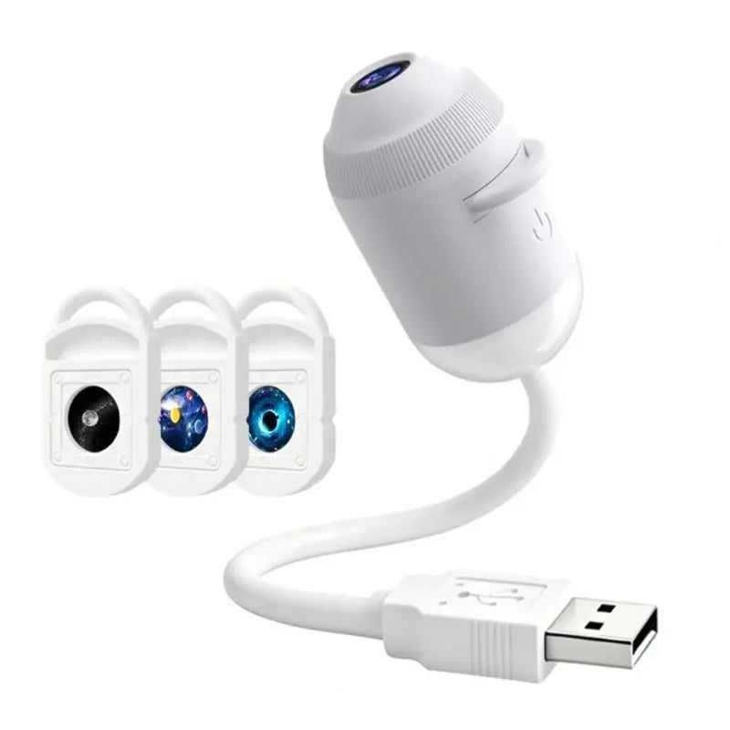 Intelligent Galaxy Ocean Projector 360 adjustable starry holographic night light Bedroom ceiling car home atmosphere lamp gifts