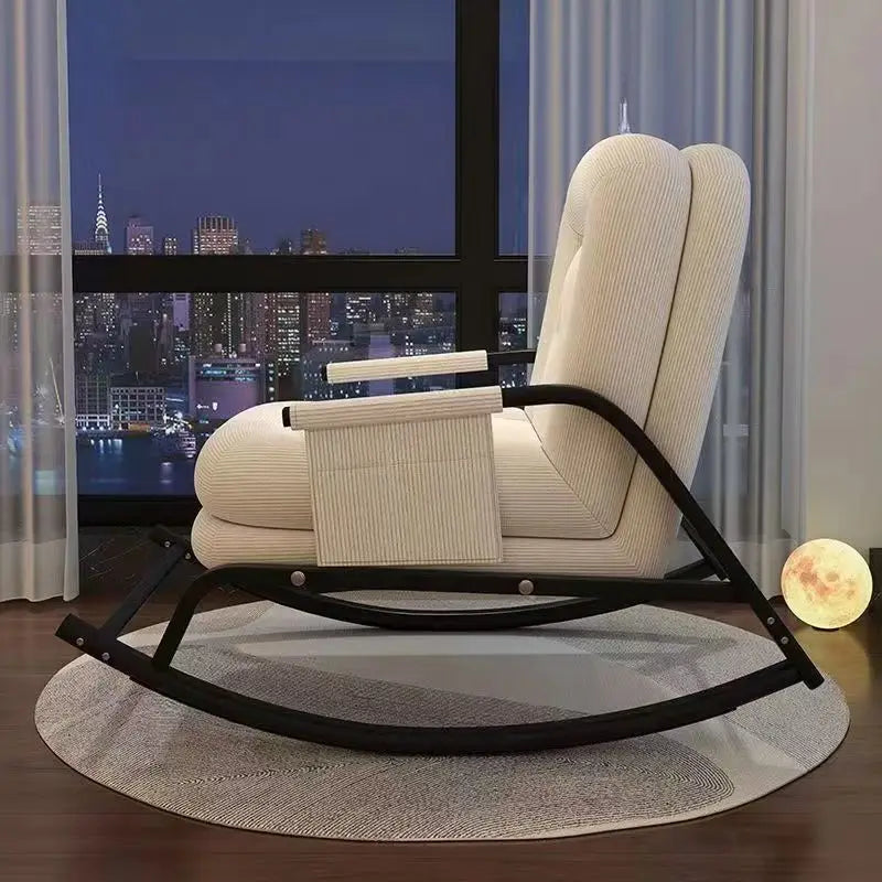 Living Room Bedroom Leisure Single Recliner Sofa Rocking Chair Balcony Leisure Chair House Hold  Chair Lazy Sofa