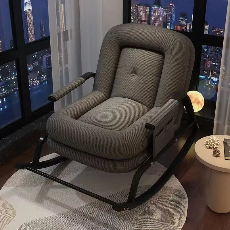 Living Room Bedroom Leisure Single Recliner Sofa Rocking Chair Balcony Leisure Chair House Hold  Chair Lazy Sofa