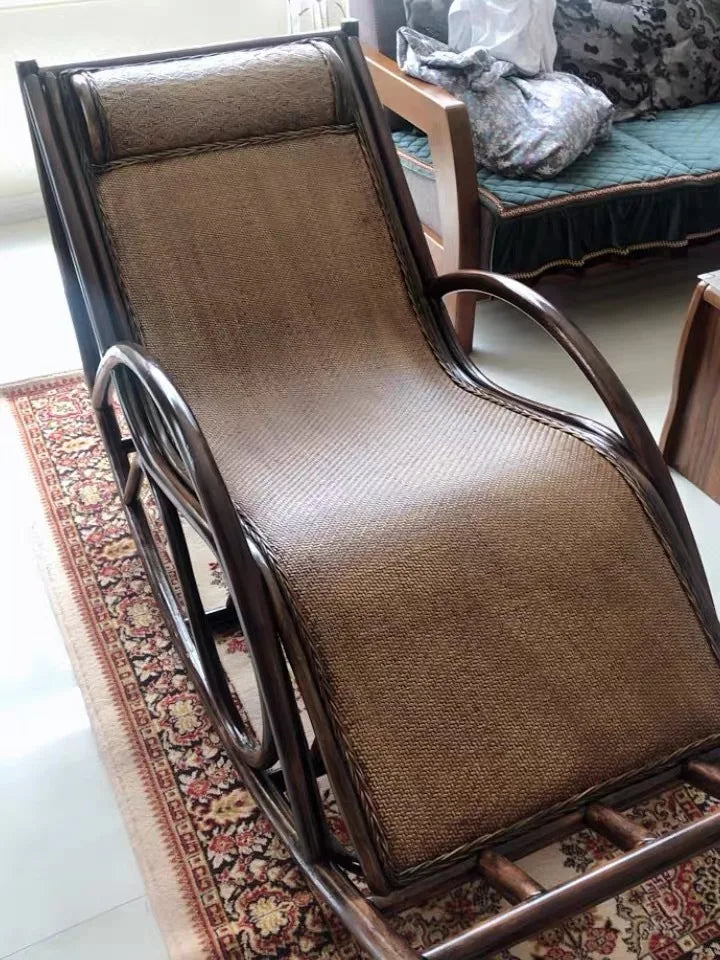 Rocking chair, hanging basket, balcony, natural, true vine, plant, weaving, elderly, household