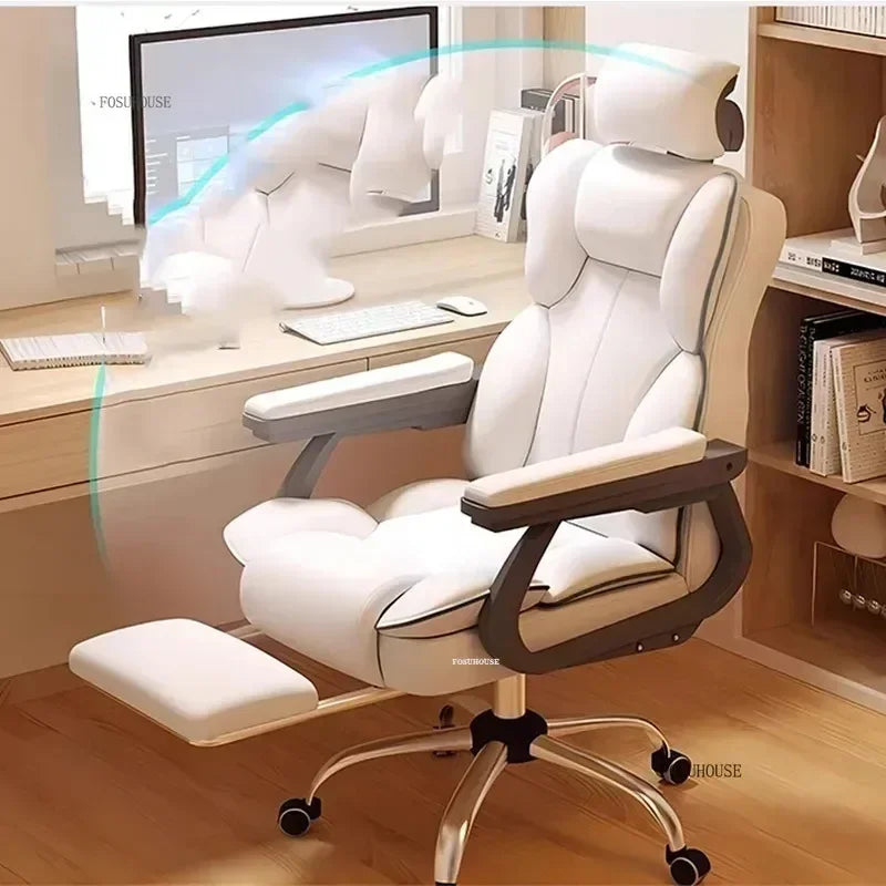 Ergonomic Office Gaming Chair Mobile Swivel Recliner Lounge Study Armchair Nordic Design Home Computer Chair