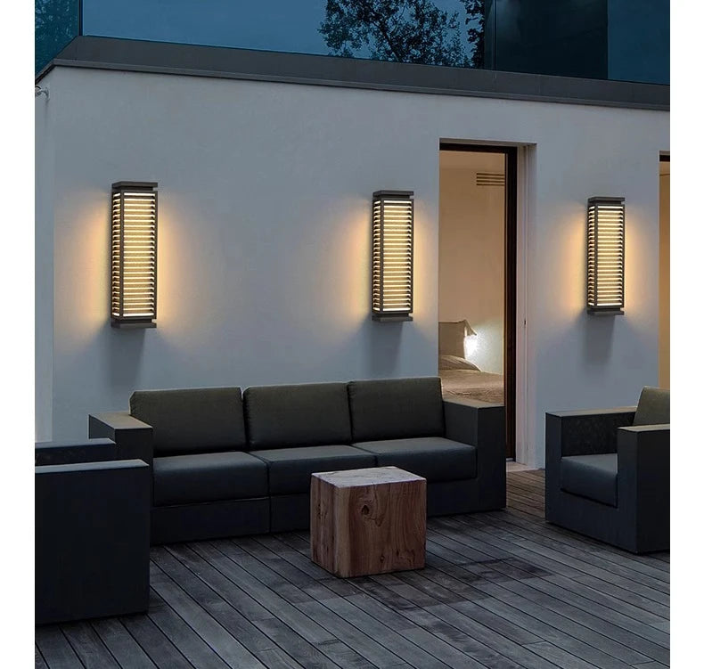 LED outdoor waterproof wall lamp IP65 exterior wall porch balcony 110V220V stainless steel garden decoration courtyard wall lamp