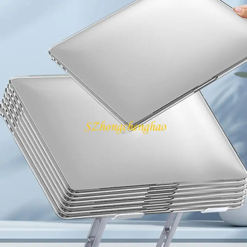 Adjustable Computer Stand Foldable Laptop Bracket for Desk Aluminum Computer Stand with 360 Degree Rotating Base 601D