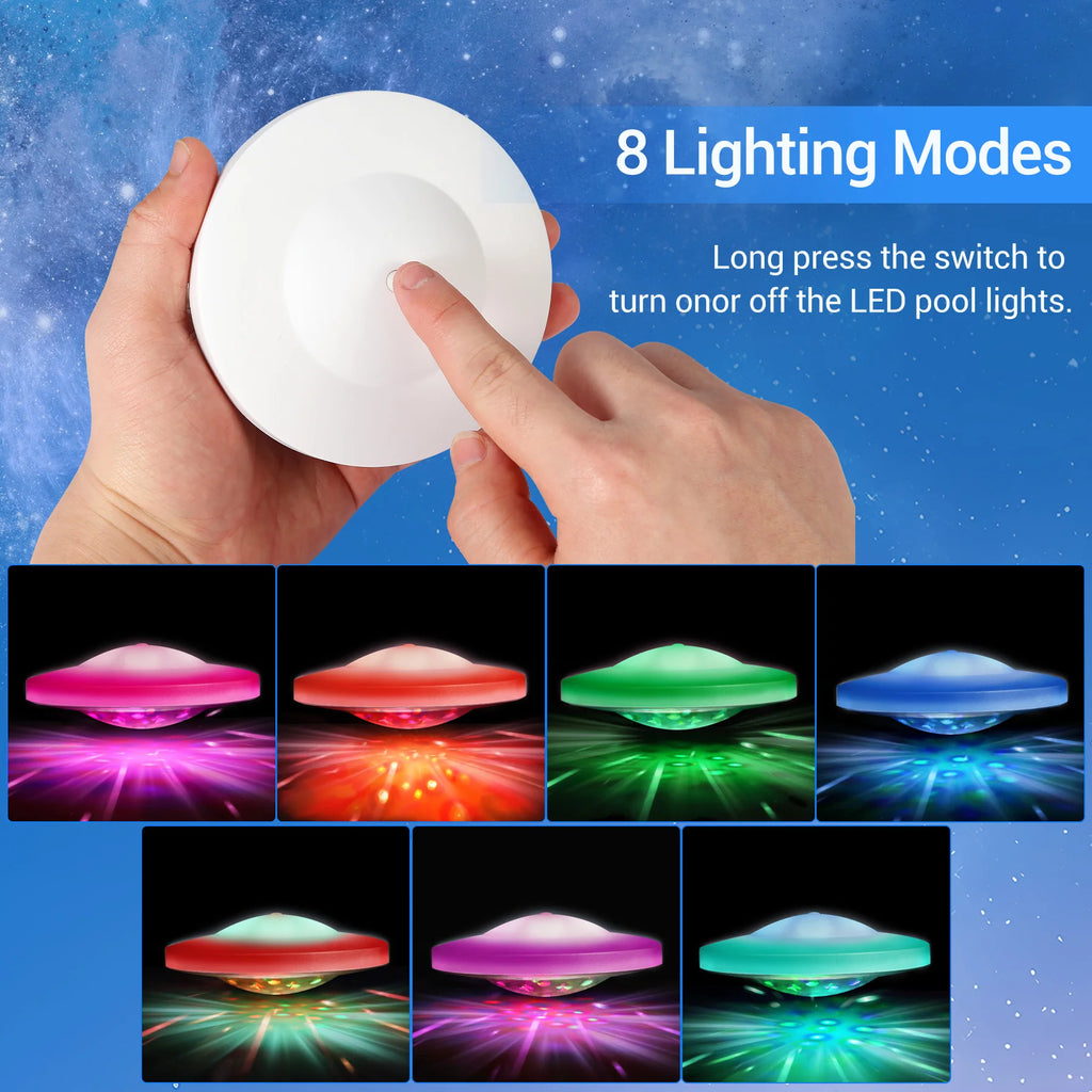 Led Floating Lights Swimming Pool Waterproof Lamp Multi Color Changing Water Drift Lamp For Fish Tank Pond Changing Light