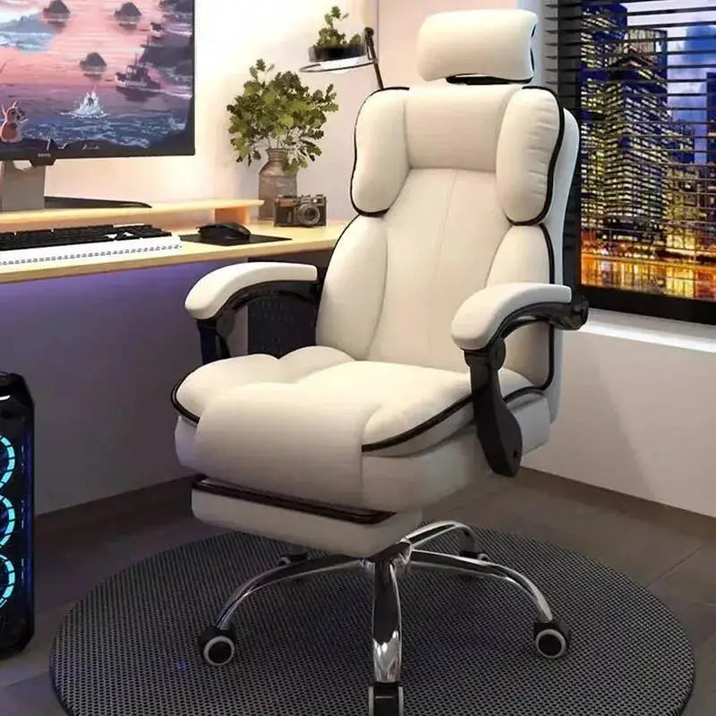 Computer Chair Work Advanced Office Desk Relaxation Armchair Pc Room Comfy Recliner Furniture chaise gaming Swivel Design Gamer