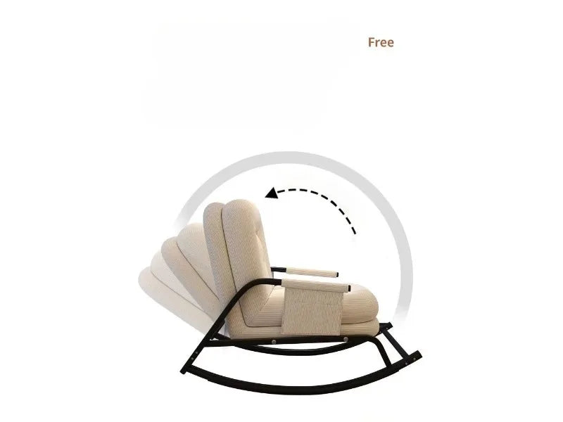 Lazy Rocking Chair Household Living Room Adult Balcony Leisure Bedroom Recliner Single Lazy Sofa Human Rocking Chair Muebles