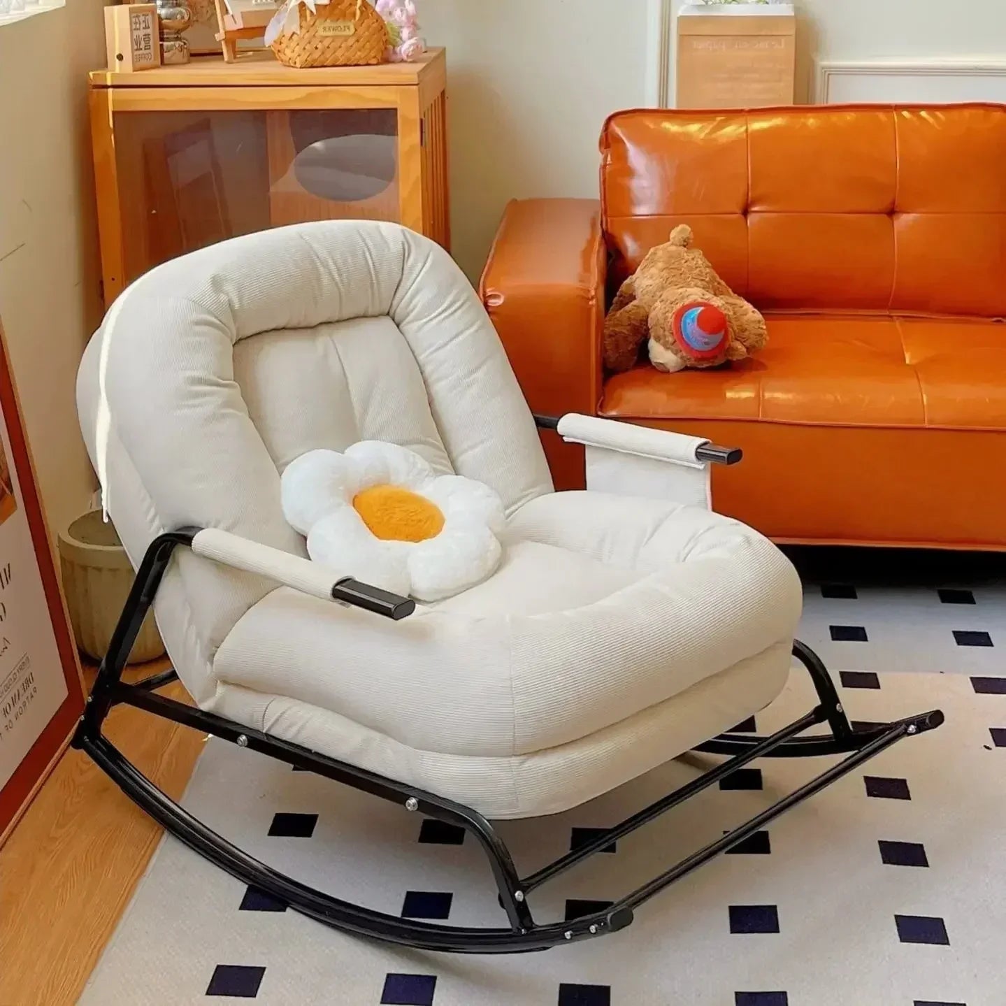 Lazy rocking chair Lazy sofa Home balcony Leisure living room Siesta chair Single Internet celebrity bedroom Siesta recliner