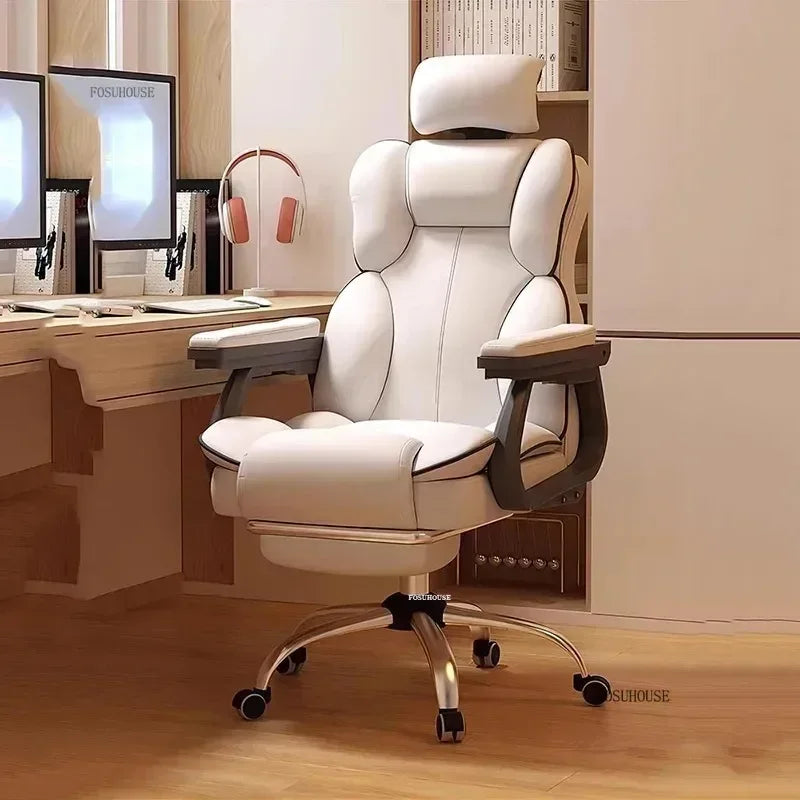 Ergonomic Office Gaming Chair Mobile Swivel Recliner Lounge Study Armchair Nordic Design Home Computer Chair