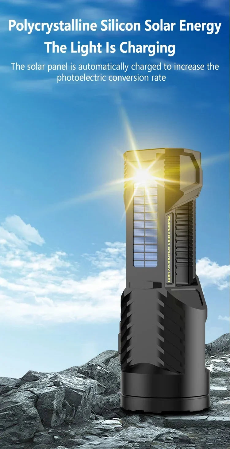 Powerful P70 LED Work Light USB Rechargeable Searchlight Spotlight Portable Flashlight Camping Lantern Torch Floodlight