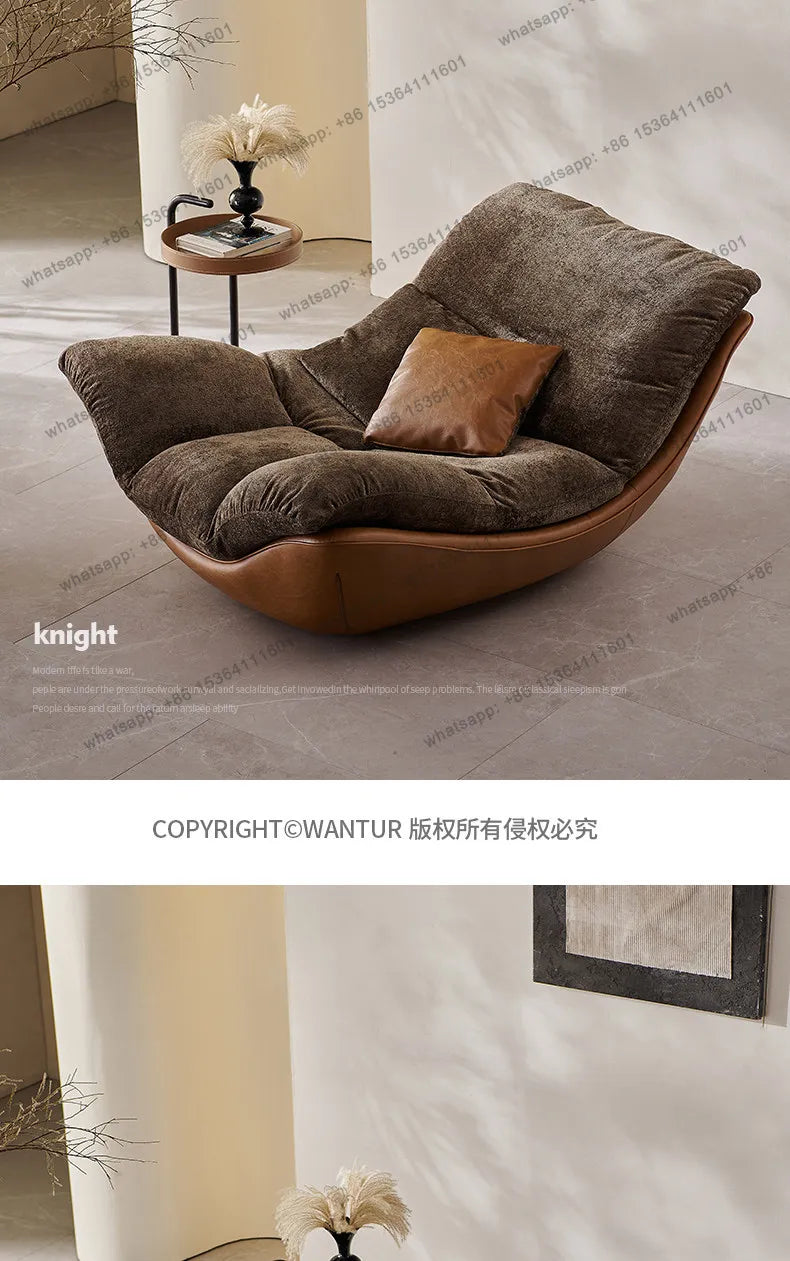 Nordic creative modern minimalist living room leisure chair sofa lazy sofa bedroom senior chair