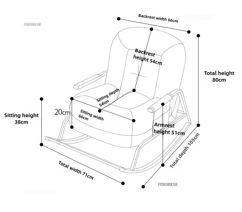 Modern Corduroy Living Room Chair Multifunctional Lazy Chair with Backrest for Balcony Home Leisure Creative Design
