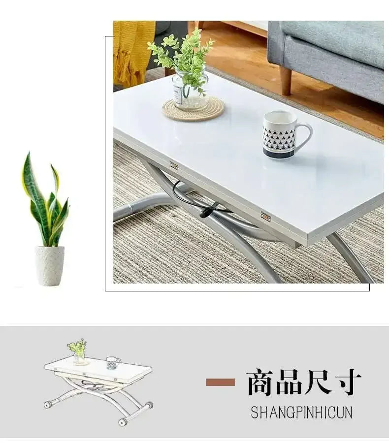 Small White Coffee Tables Nordic Design Rectangular Coffee Tables Bedroom Minimalist Mesas Table Basse Pour Salon Home Furniture