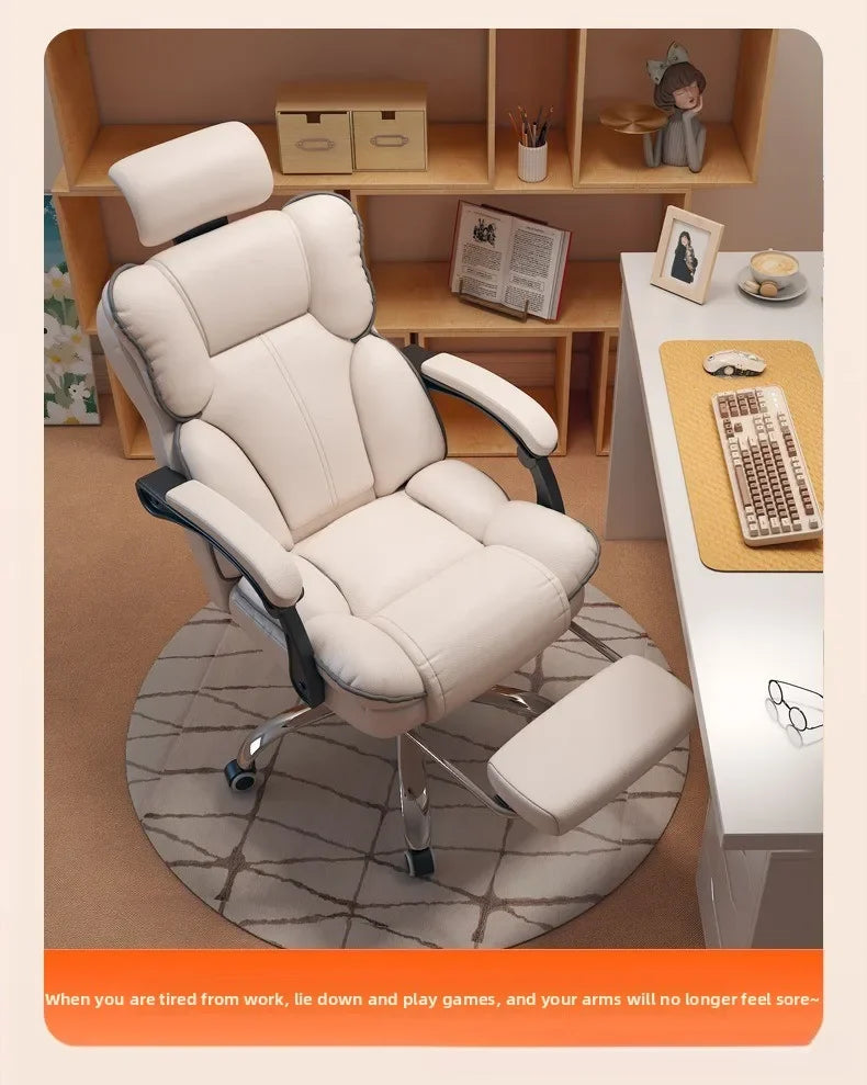 Home comfort e-sports chair sedentary study computer chair office sofa seat live streaming host live stream swivel chair