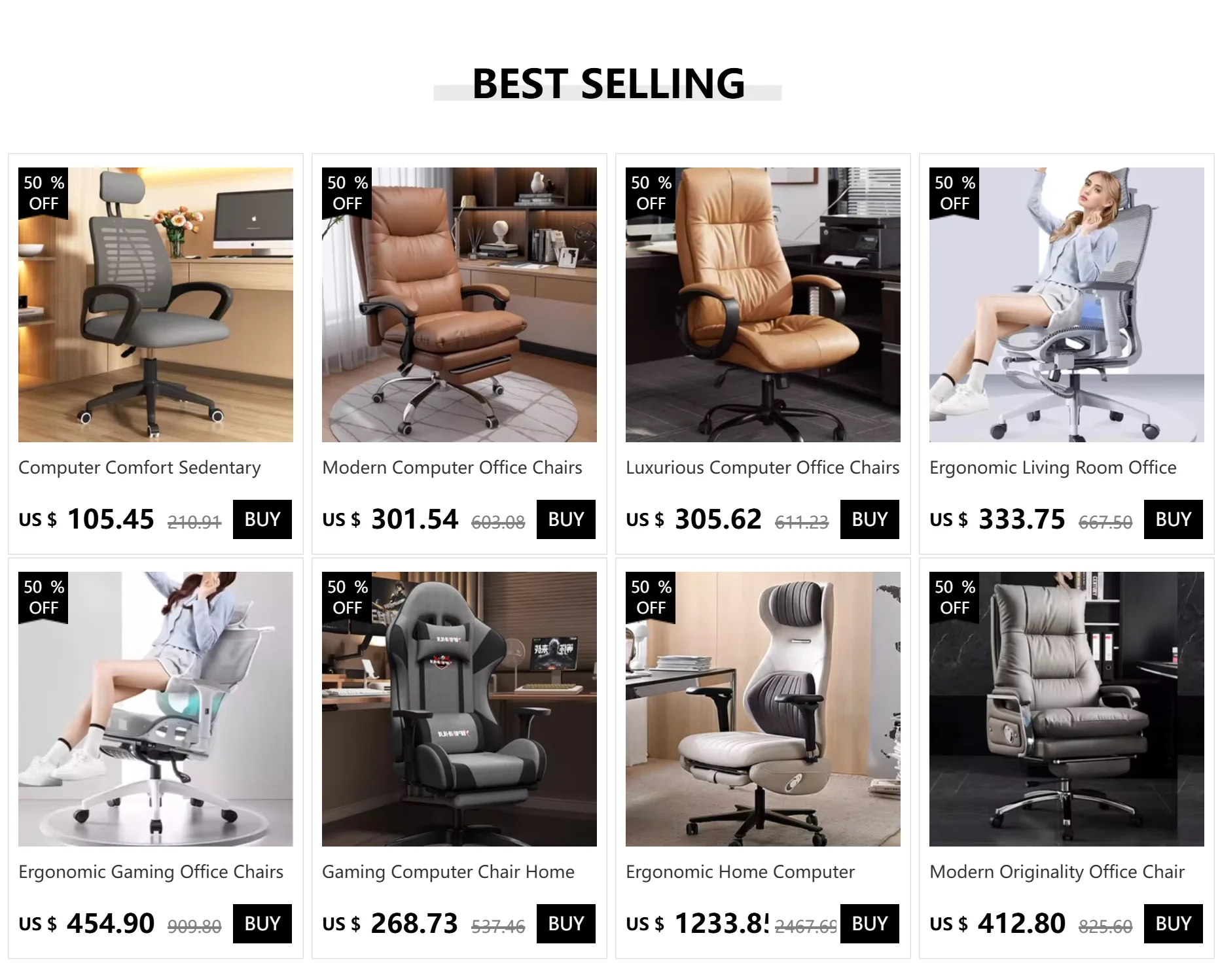 Comfortable Sedentary Computer Gaming Chair Ergonomic Bedroom With Sofa Office Desk Study Lift Chair Office Furniture FYOC
