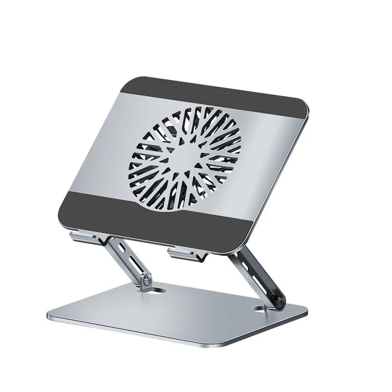 Carbon Steel 360 Rotating Laptop Stand Desktop Height Adjustable Computer Heightening Fan Cooling Bracket