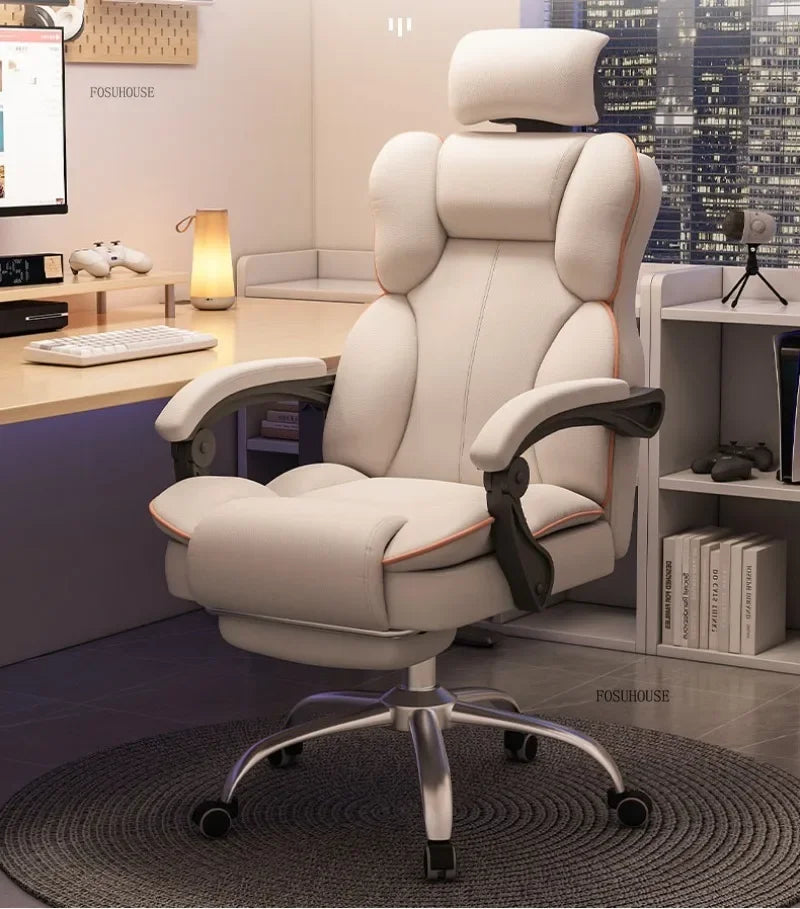 Comfortable Gaming Chair Lounge Office Swivel Recliner Gamer Accent Study Armchair Home Furnitures Mobile