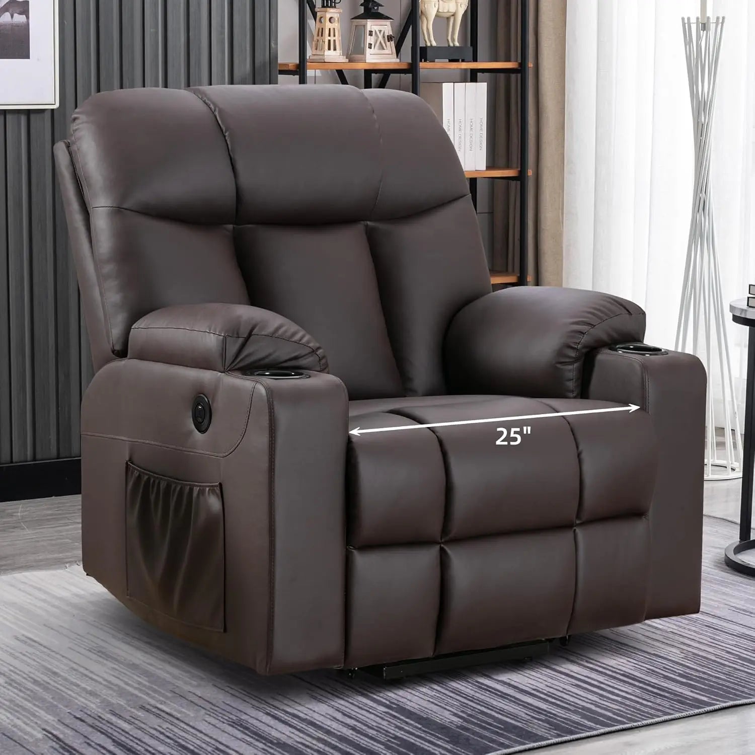 Extra Wide Lift Chair with Heat and Massage, Faux Leather Power Lift Recliner Massage Chair for Adults Elderly,, Customized