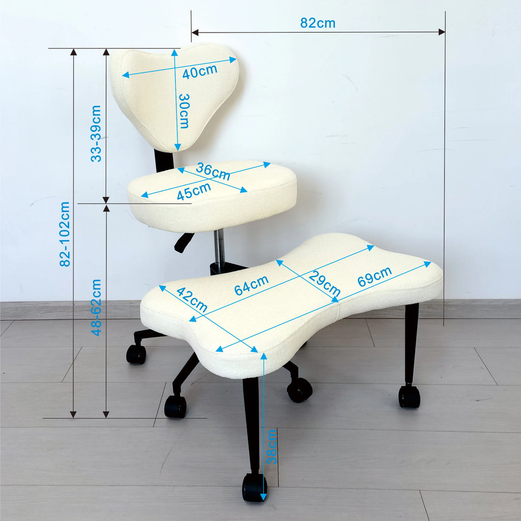 Cross-legged Chair Computer Desk Office Seat Sitting Not Sitting Easy Chair Dormitory Stool Squatting