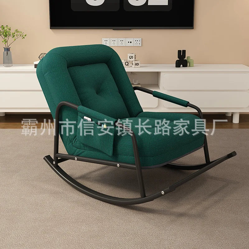 Lazy sofa balcony leisure living room light luxury single rocking chair recliner adult household human kennel